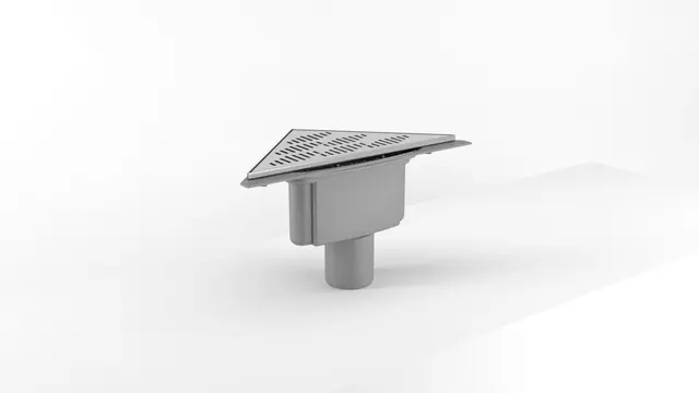 Gulvsluk twist PURUSCORNER ø75mm krom bunnutløp 