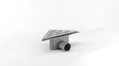 Gulvsluk twist PURUSCORNER ø75mm krom sideutløp