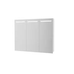 Speilskap Ida 100 100x80x15cm led-lys stikk hvit matt lakk