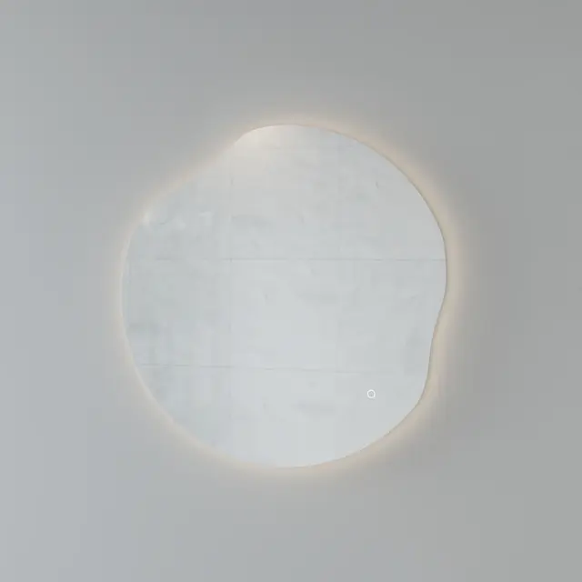 Speil MAYA Ø80 led-lys organisk 