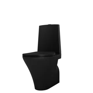Toalett gulvst&#229;ende CIBA slim sete soft close sort matt