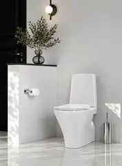 Toalett gulvstående CIBA slim sete soft close hvit