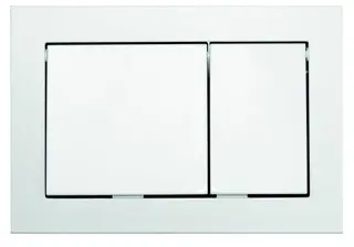 Betjeningsplate toalett TECEbase hvit plast double flush