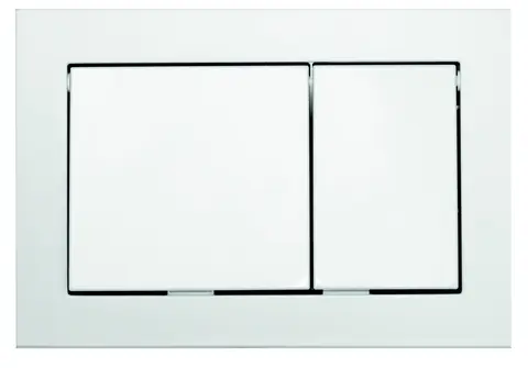 Betjeningsplate toalett TECEbase hvit plast double flush