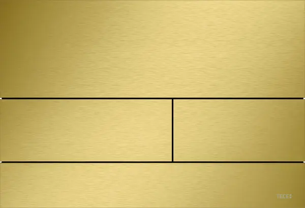 Betjeningsplate toalett TECEsquare II børstet messing 